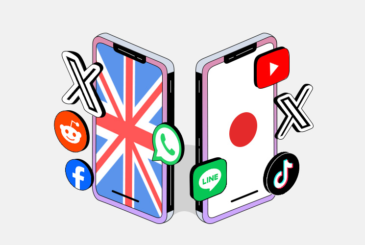 Exploring Japanese Social Media Trends: Regional Differences in the UK and Japan!